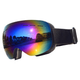 Maxbell Maxbell Magnetic Ski Goggles Windproof Glasses for Adults Black Frame Blue Lenses