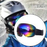 Maxbell Maxbell Magnetic Ski Goggles Windproof Glasses for Adults Black Frame Blue Lenses