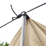 Maxbell Maxbell 1pc Foldable Extension Tent Car Tail Outdoor Lightweight Sun Shelter Canopy Beige