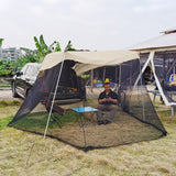 Maxbell Maxbell 1pc Foldable Extension Tent Car Tail Outdoor Lightweight Sun Shelter Canopy Beige