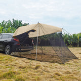 Maxbell Maxbell 1pc Foldable Extension Tent Car Tail Outdoor Lightweight Sun Shelter Canopy Beige