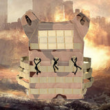 Maxbell Maxbell Vest Plate Carrier Assault Combat Gear Jacket for Mens Outdoor Desert camo 1