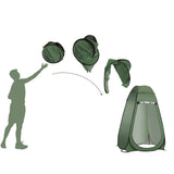 Maxbell Maxbell Portable 1 Person Automatic Camping Privacy Shelter Tent Room Light Green