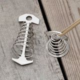 Maxbell Maxbell 10x Strong Tent Rope Tensioners Fishbone Deck Peg Stakes Peg Deck Nail Camp 70x30mm