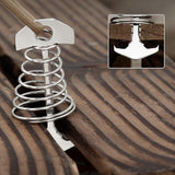 Maxbell Maxbell 10x Strong Tent Rope Tensioners Fishbone Deck Peg Stakes Peg Deck Nail Camp 70x30mm