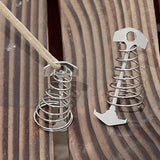 Maxbell Maxbell 10x Strong Tent Rope Tensioners Fishbone Deck Peg Stakes Peg Deck Nail Camp 70x30mm