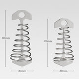 Maxbell Maxbell 10x Strong Tent Rope Tensioners Fishbone Deck Peg Stakes Peg Deck Nail Camp 70x30mm
