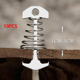 Maxbell Maxbell 10x Strong Tent Rope Tensioners Fishbone Deck Peg Stakes Peg Deck Nail Camp 70x30mm