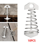 Maxbell Maxbell 10x Strong Tent Rope Tensioners Fishbone Deck Peg Stakes Peg Deck Nail Camp 70x30mm