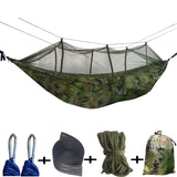 Maxbell Maxbell Parachute Hammock Portable Camping Hammock With Mosquito Net for Outdoor Camouflage