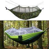 Maxbell Maxbell Parachute Hammock Portable Camping Hammock With Mosquito Net for Outdoor Camouflage