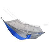 Maxbell Maxbell Parachute Hammock Portable Camping Hammock With Mosquito Net for Outdoor Blue Gray