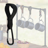 Maxbell Maxbell Camping Hook W/ D Ring Clip Hook Portable for Camping Outdoor Accessories Black