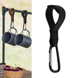 Maxbell Maxbell Camping Hook W/ D Ring Clip Hook Portable for Camping Outdoor Accessories Black