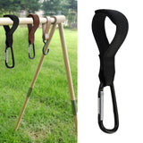 Maxbell Maxbell Camping Hook W/ D Ring Clip Hook Portable for Camping Outdoor Accessories Black