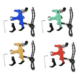 Maxbell Maxbell 3or4 Finger Grip Caliper Arrow Release Aids for Compound Bow Target Blue