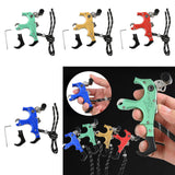 Maxbell Maxbell 3or4 Finger Grip Caliper Arrow Release Aids for Compound Bow Target Blue