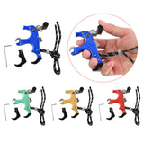 Maxbell Maxbell 3or4 Finger Grip Caliper Arrow Release Aids for Compound Bow Target Blue