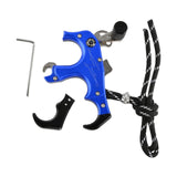 Maxbell Maxbell 3or4 Finger Grip Caliper Arrow Release Aids for Compound Bow Target Blue