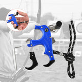 Maxbell Maxbell 3or4 Finger Grip Caliper Arrow Release Aids for Compound Bow Target Blue