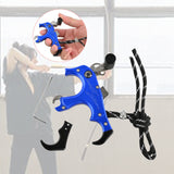 Maxbell Maxbell 3or4 Finger Grip Caliper Arrow Release Aids for Compound Bow Target Blue