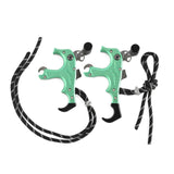 Maxbell Maxbell 3or4 Finger Grip Caliper Arrow Release Aids for Compound Bow Target Green