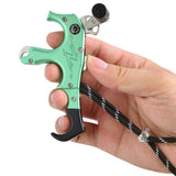 Maxbell Maxbell 3or4 Finger Grip Caliper Arrow Release Aids for Compound Bow Target Green