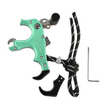 Maxbell Maxbell 3or4 Finger Grip Caliper Arrow Release Aids for Compound Bow Target Green