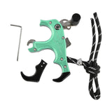 Maxbell Maxbell 3or4 Finger Grip Caliper Arrow Release Aids for Compound Bow Target Green