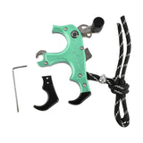 Maxbell Maxbell 3or4 Finger Grip Caliper Arrow Release Aids for Compound Bow Target Green