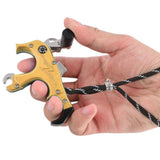 Maxbell Maxbell 3or4 Finger Grip Caliper Arrow Release Aids for Compound Bow Target Yellow