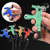 Maxbell Maxbell 3or4 Finger Grip Caliper Arrow Release Aids for Compound Bow Target Yellow