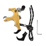 Maxbell Maxbell 3or4 Finger Grip Caliper Arrow Release Aids for Compound Bow Target Yellow