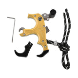 Maxbell Maxbell 3or4 Finger Grip Caliper Arrow Release Aids for Compound Bow Target Yellow