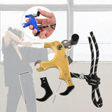 Maxbell Maxbell 3or4 Finger Grip Caliper Arrow Release Aids for Compound Bow Target Yellow