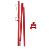 Maxbell Maxbell Outdoor Camping Lamp Pole Tent Folding Adjustable Adjustable Red