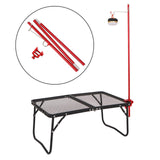 Maxbell Maxbell Outdoor Camping Lamp Pole Tent Folding Adjustable Adjustable Red