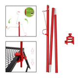 Maxbell Maxbell Outdoor Camping Lamp Pole Tent Folding Adjustable Adjustable Red