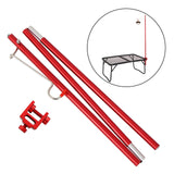 Maxbell Maxbell Outdoor Camping Lamp Pole Tent Folding Adjustable Adjustable Red