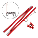 Maxbell Maxbell Outdoor Camping Lamp Pole Tent Folding Adjustable Adjustable Red