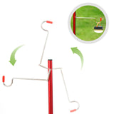 Maxbell Maxbell Outdoor Camping Lamp Pole Tent Folding Adjustable Adjustable Black