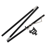 Maxbell Maxbell Outdoor Camping Lamp Pole Tent Folding Adjustable Adjustable Black