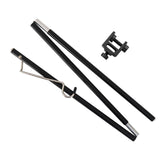 Maxbell Maxbell Outdoor Camping Lamp Pole Tent Folding Adjustable Adjustable Black
