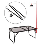 Maxbell Maxbell Outdoor Camping Lamp Pole Tent Folding Adjustable Adjustable Black