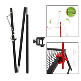 Maxbell Maxbell Outdoor Camping Lamp Pole Tent Folding Adjustable Adjustable Black