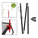 Maxbell Maxbell Outdoor Camping Lamp Pole Tent Folding Adjustable Adjustable Black