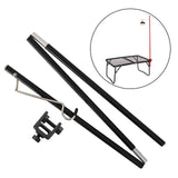 Maxbell Maxbell Outdoor Camping Lamp Pole Tent Folding Adjustable Adjustable Black