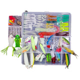 Maxbell Maxbell Fishing Lures Kit Freshwater Saltwater Worms Crankbait Tackle 155pcs Set 2