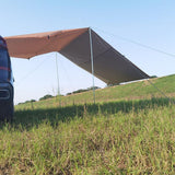 Maxbell Maxbell Portable Car Side Tent Sun Canopy Rainproof Sunshade for Camping beach Khaki 440x200cm