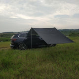 Maxbell Maxbell Portable Car Side Tent Sun Canopy Rainproof Sunshade for Camping beach Black 300x150cm